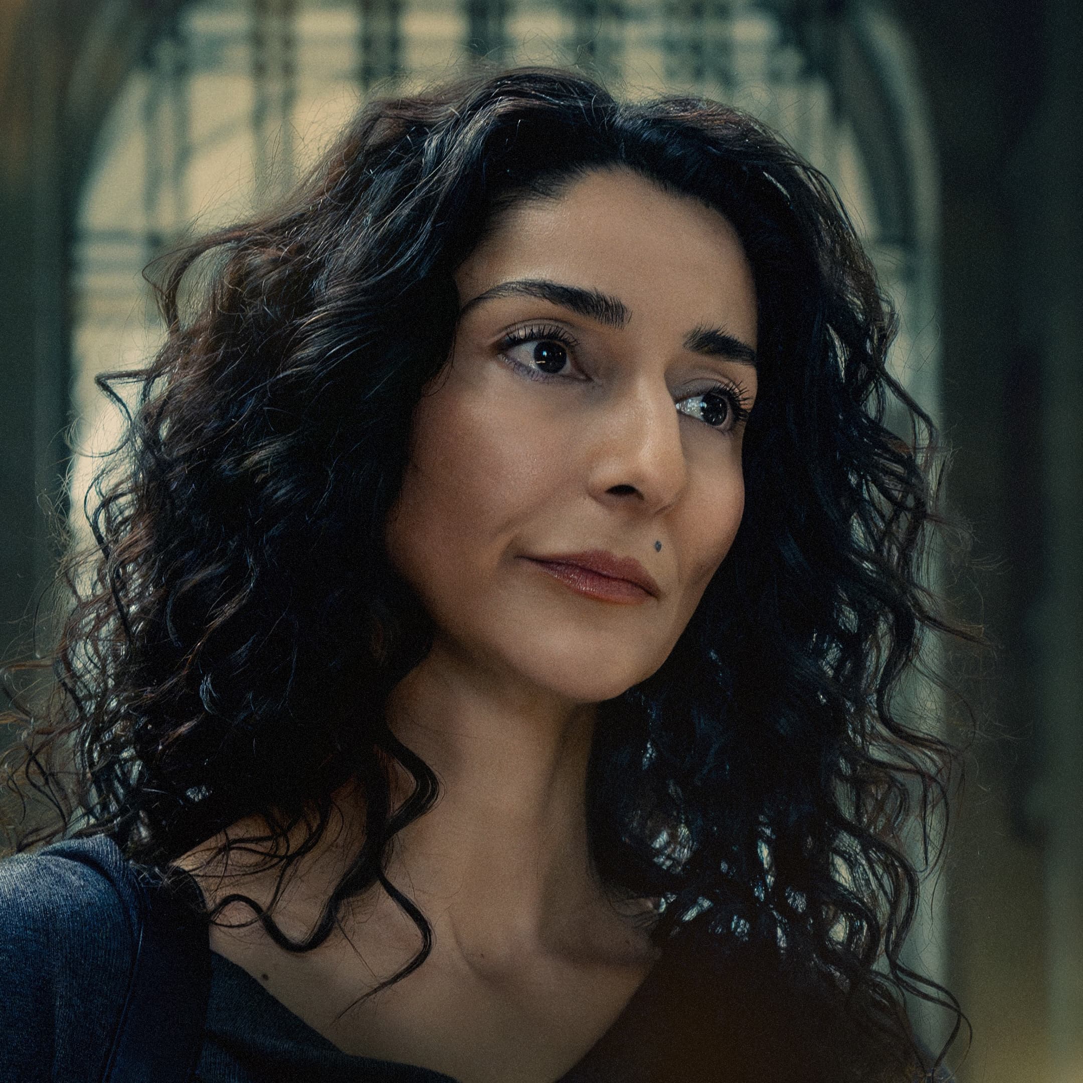 Necar Zadegan as Evelyn in Mayor of Kingstown