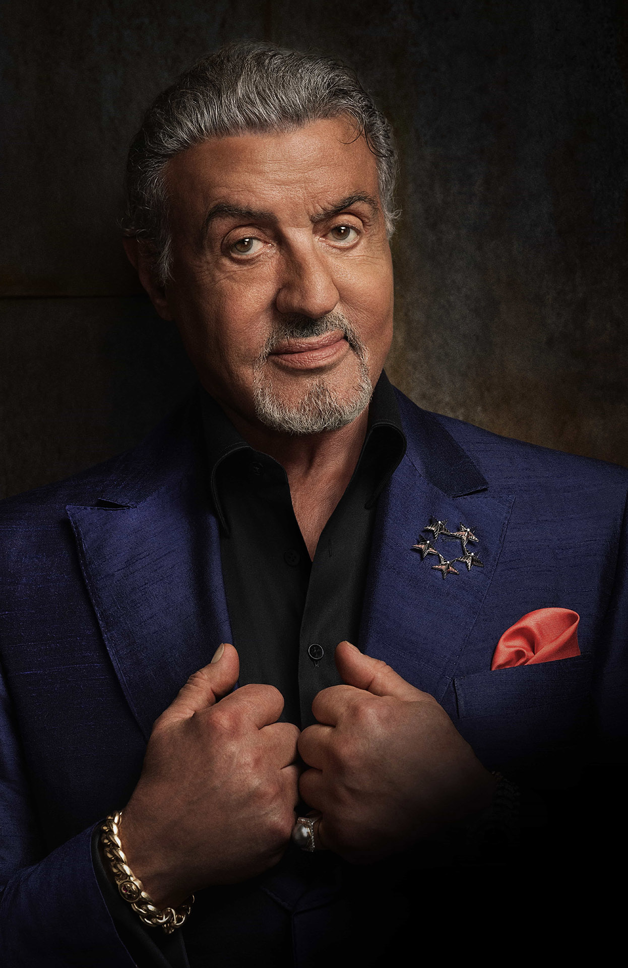 Sylvester Stallone as Dwight 'The General' Manfredi in Tulsa King